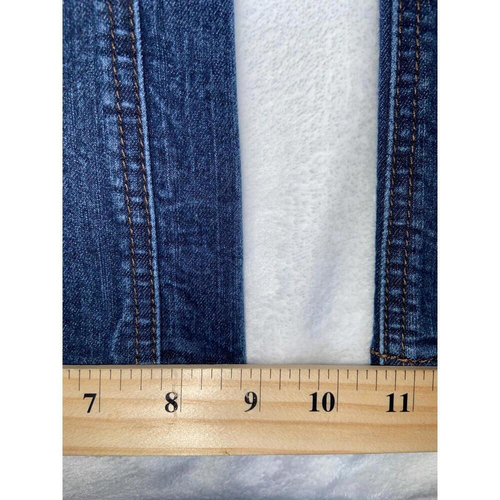 90s DKNY Soho Jeans Denim Boot Cut Mid Rise Dark Wash Blue Sz 4 31 x 31 - Picture 5 of 12